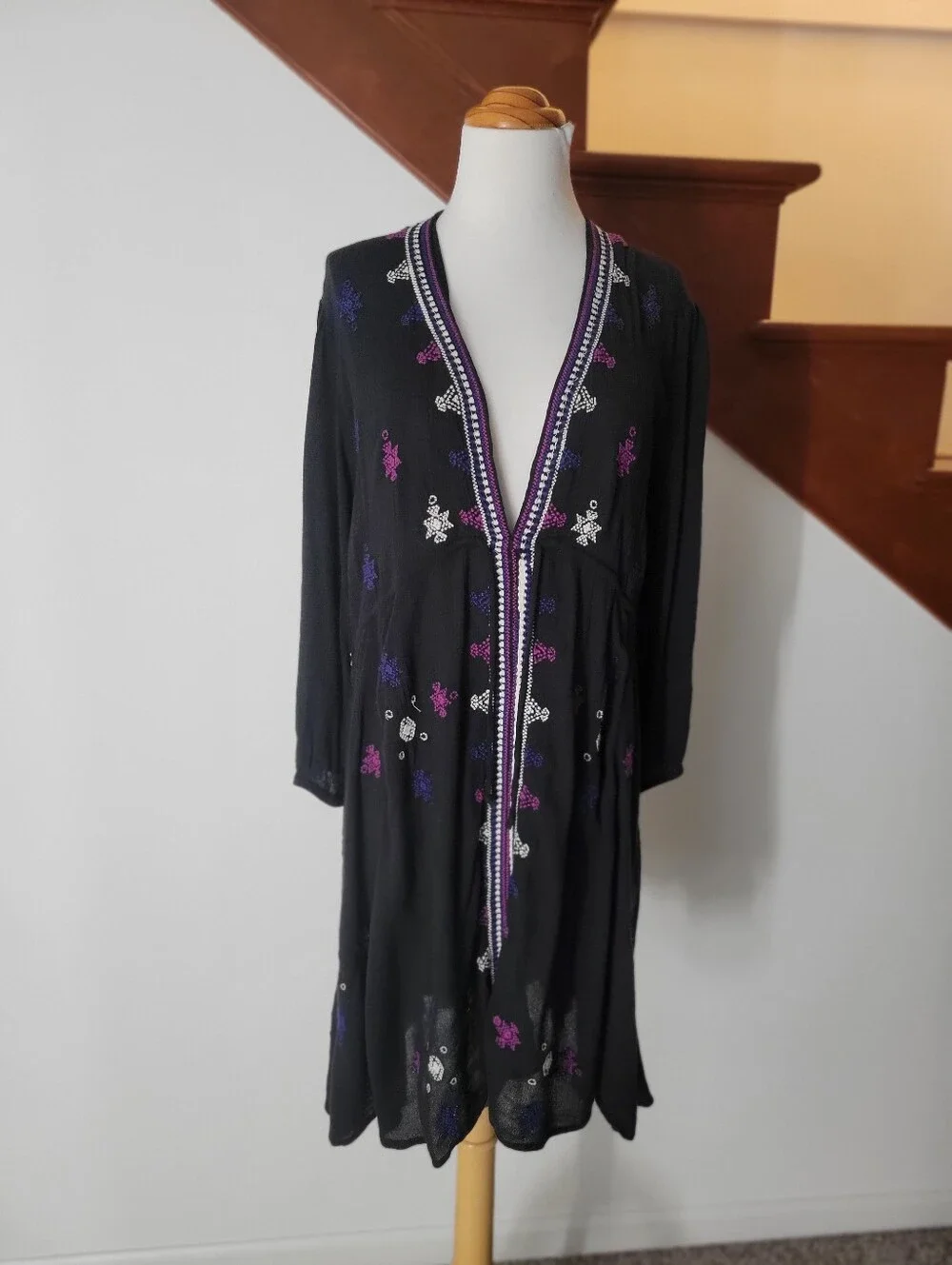 Free People Black Stargazer Dress Size L